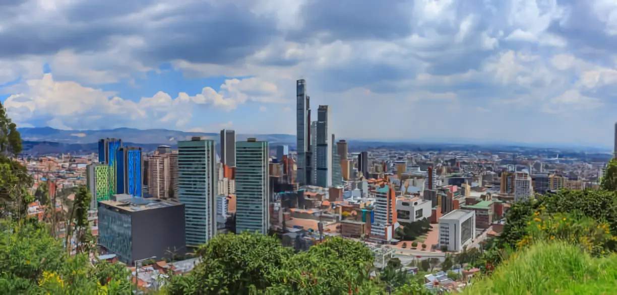 Vista panorámica de Bogotá